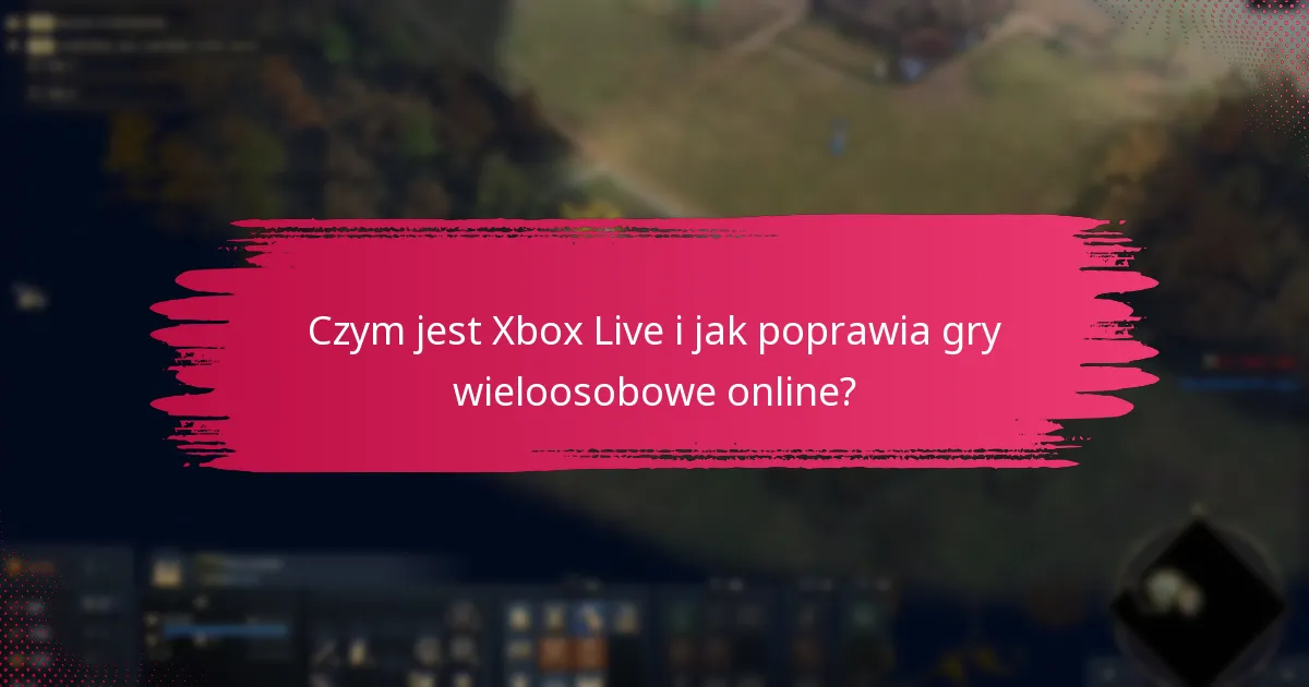 Jakie są wymagania dotyczące konta Xbox Live?