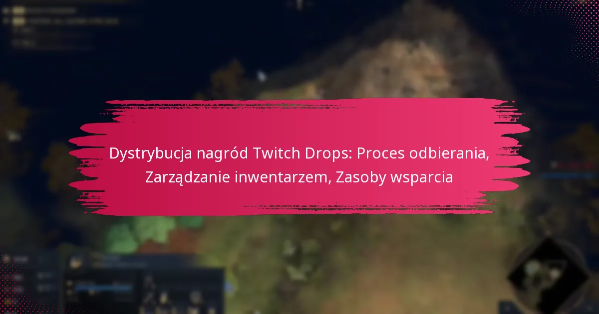 Dystrybucja nagród Twitch Drops: Proces odbierania, Zarządzanie inwentarzem, Zasoby wsparcia