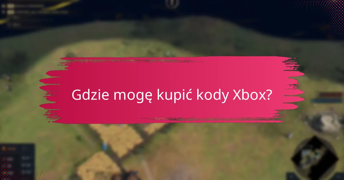 Jakie rodzaje kodów Xbox mogę zrealizować?