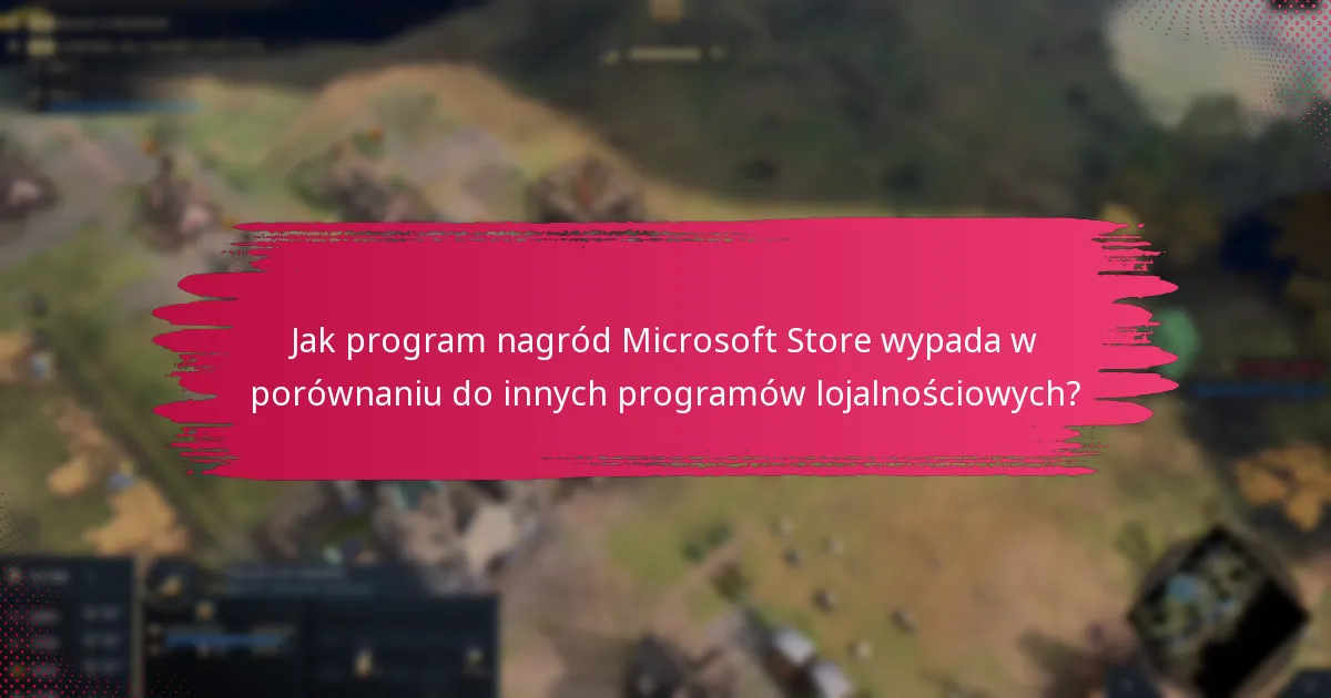 Jak program nagród Microsoft Store wypada w porównaniu do innych programów lojalnościowych?